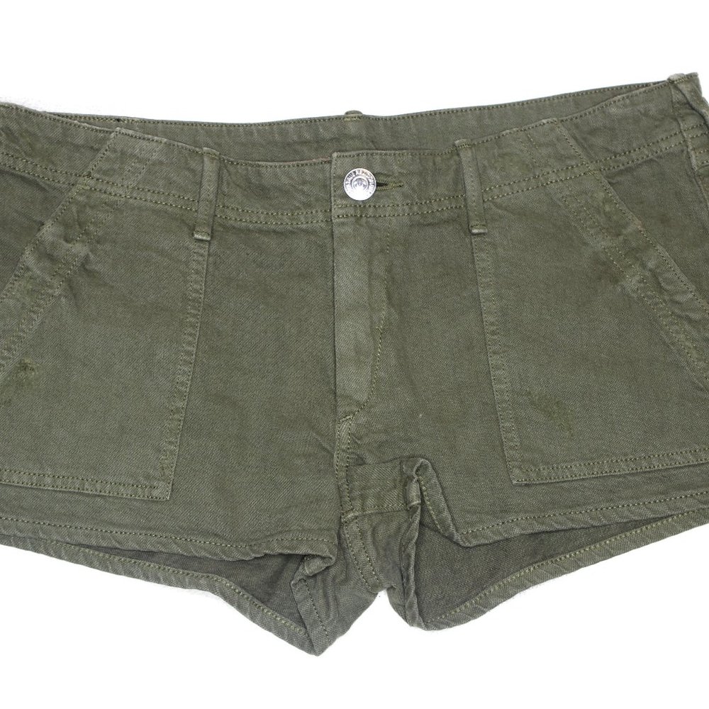 True Religion Zoe Military Shorts